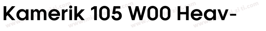 Kamerik 105 W00 Heav字体转换
